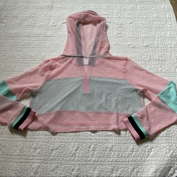 Pusheen Pastel Crop Top Mesh Large - Picture 2 of 8